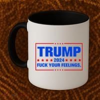 Trump 2024 Fuck Your Feelings Coffee Mug thumb 2