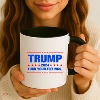 Trump 2024 Fuck Your Feelings Coffee Mug thumb 3