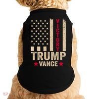 Trump 2024 Flag Victory J.D.Vance President 47 Trump Won Doggie Tank thumb 0