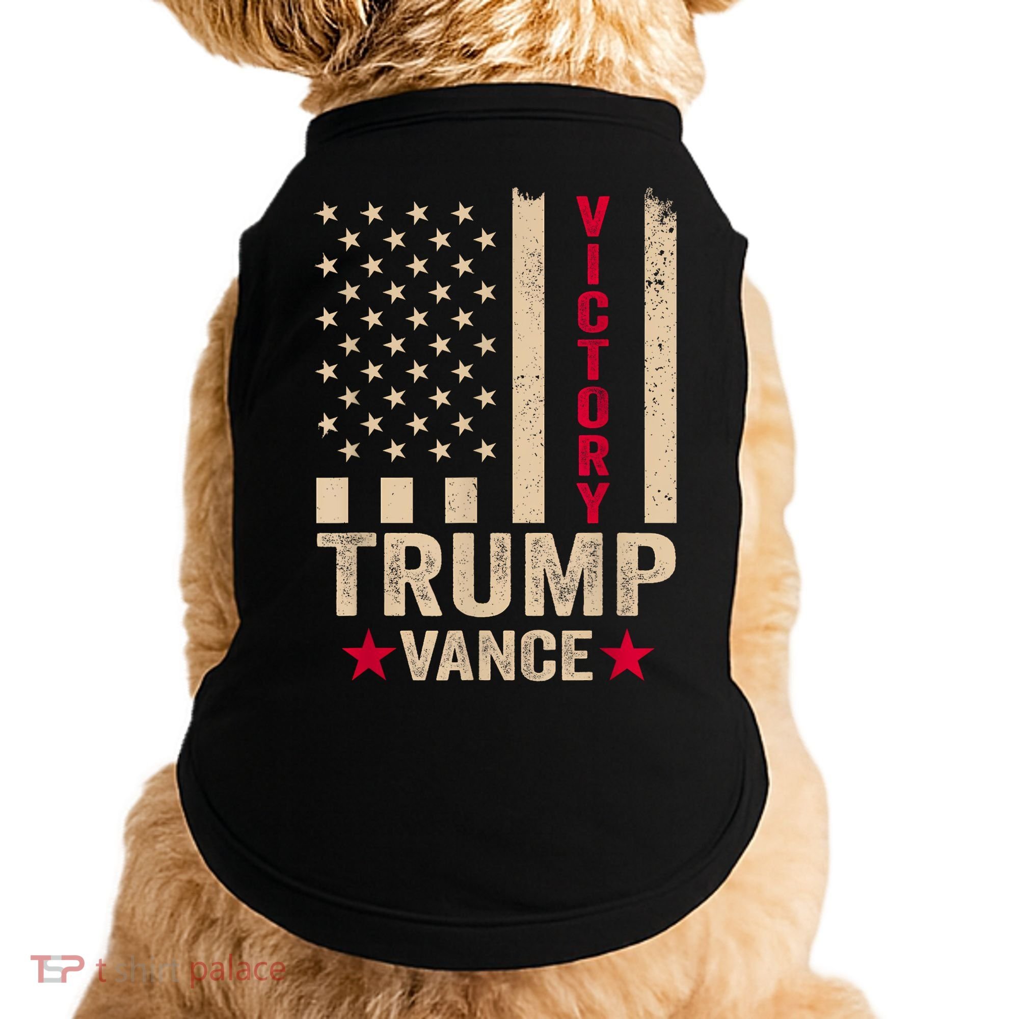 Trump 2024 Flag Victory J.D.Vance President 47 Trump Won Doggie Tank