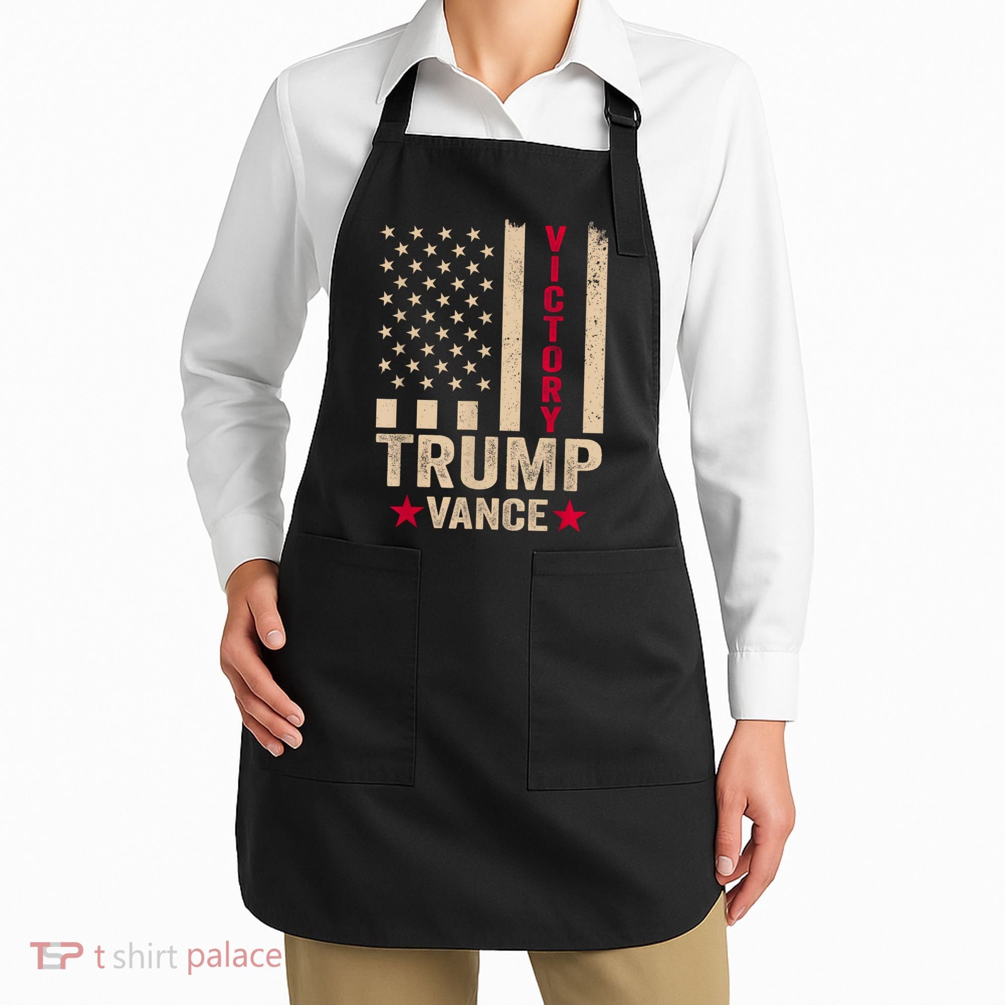 Trump 2024 Flag Victory J.D.Vance President 47 Trump Won Apron