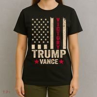 Trump 2024 Flag Victory J.D.Vance President 47 Trump Won T-Shirt thumb 4