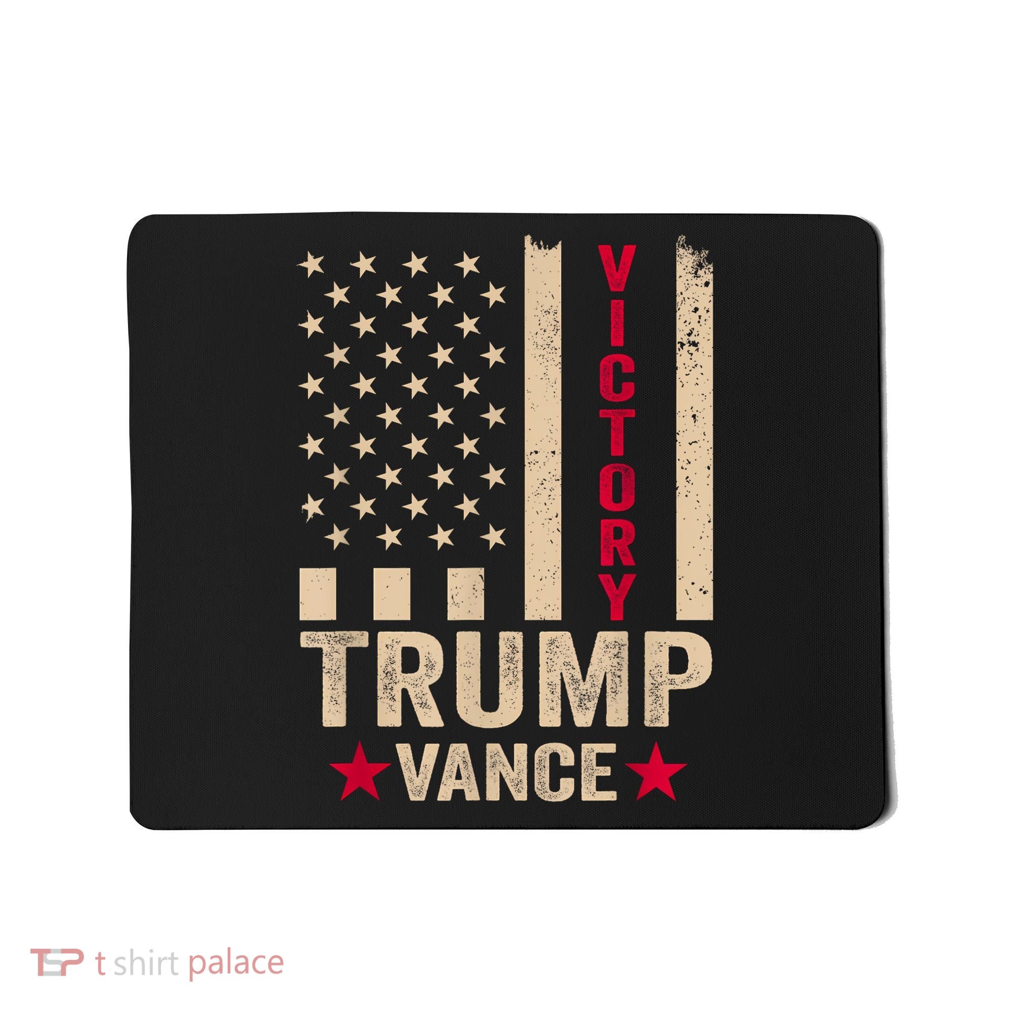 Trump 2024 Flag Victory J.D.Vance President 47 Trump Won Mousepad