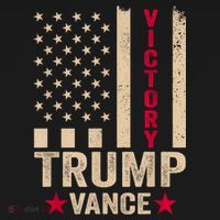 Trump 2024 Flag Victory J.D.Vance President 47 Trump Won Women's T-Shirt thumb 6