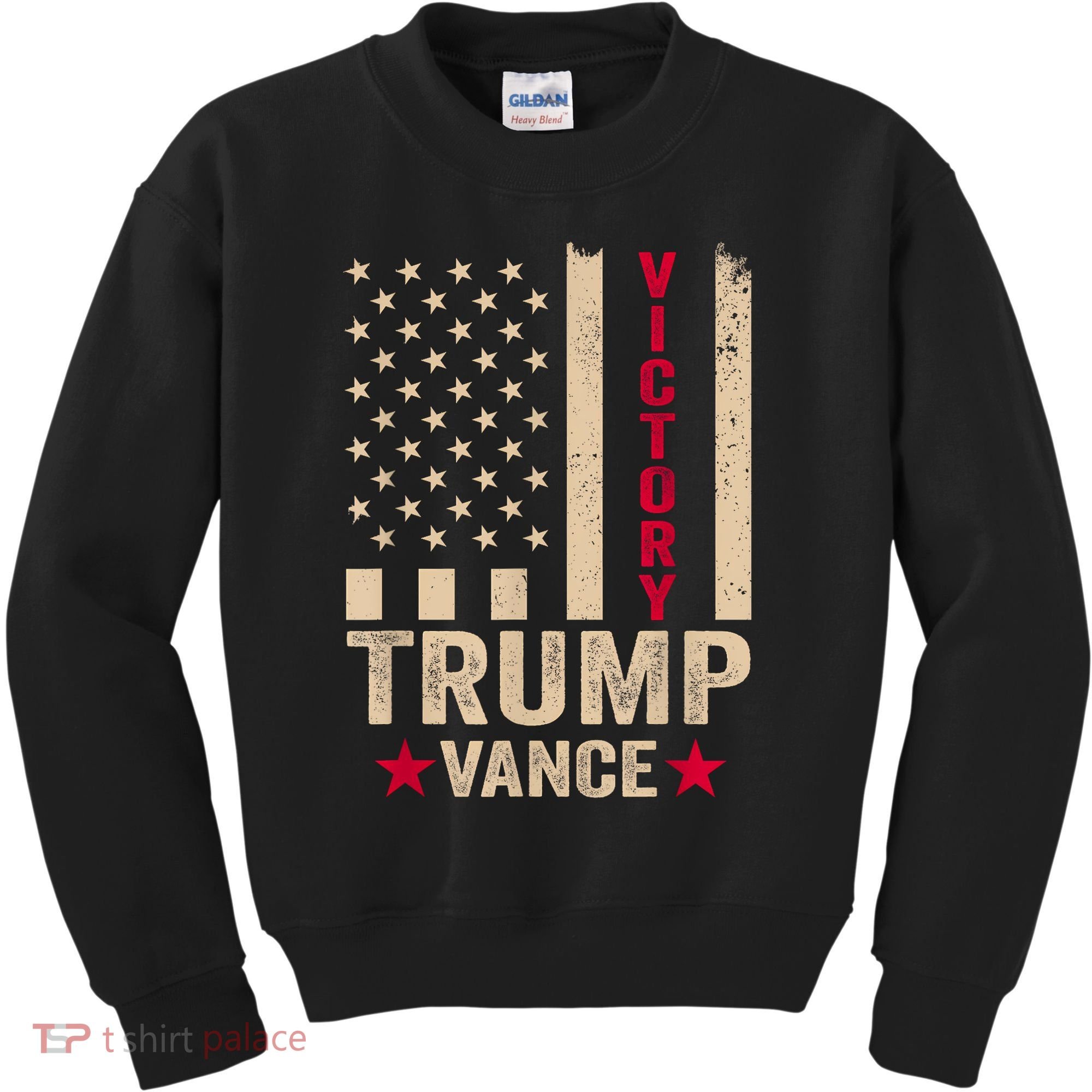 Trump 2024 Flag Victory J.D.Vance President 47 Trump Won Kids Sweatshirt