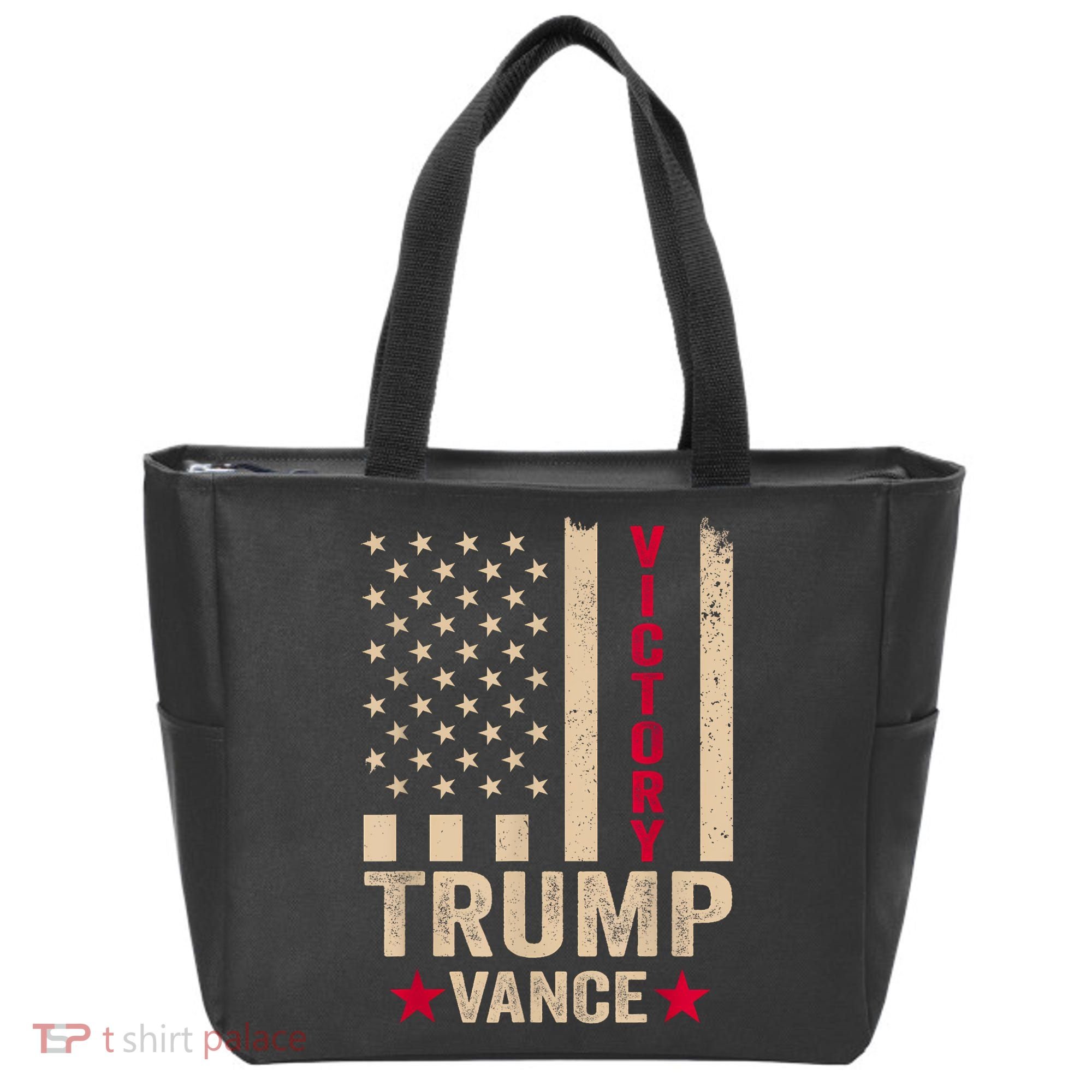 Trump 2024 Flag Victory J.D.Vance President 47 Trump Won Tote Bag