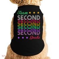 Team 2nd Grade Teacher Back To School Doggie Tank thumb 0