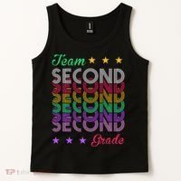 Team 2nd Grade Teacher Back To School Tank Top thumb 2