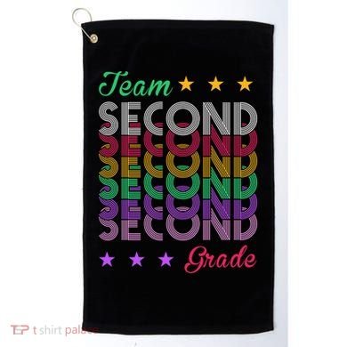 Team 2nd Grade Teacher Back To School Golf Towel