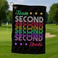 Team 2nd Grade Teacher Back To School Golf Towel thumb 1