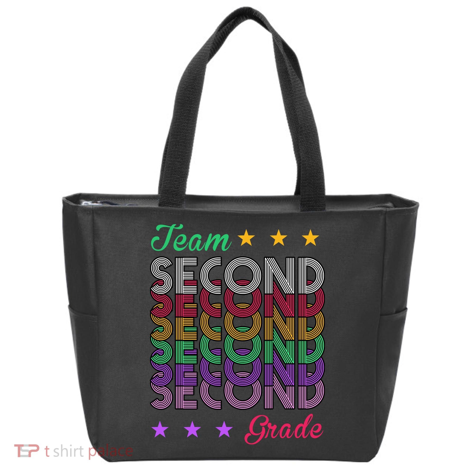 Team 2nd Grade Teacher Back To School Tote Bag