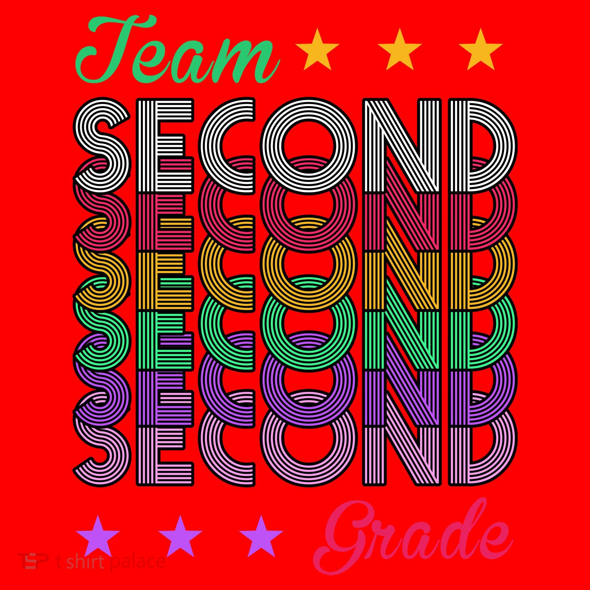 Team 2nd Grade Teacher Back To School Santa Hat