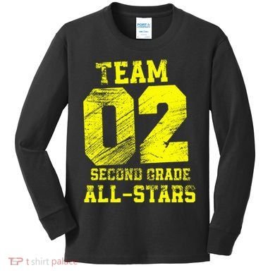 Team 2nd Grade Allstars Kids Long Sleeve Shirt