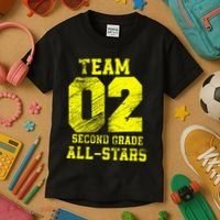 Team 2nd Grade Allstars Kids T-Shirt thumb 3