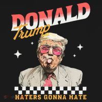 Trump 2024 Haters Gonna Hate Doggie Tank thumb 4