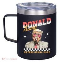 Trump 2024 Haters Gonna Hate 12oz Stainless Steel Coffee Mug thumb 2