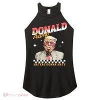 Trump 2024 Haters Gonna Hate Women's Perfect Tri Rocker Tank thumb 0