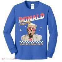 Trump 2024 Haters Gonna Hate Kids Long Sleeve Shirt thumb 0