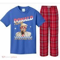 Trump 2024 Haters Gonna Hate Kids Plaid Pajama Set thumb 0