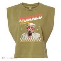 Trump 2024 Haters Gonna Hate Garment-Dyed Women's Muscle Tee thumb 0