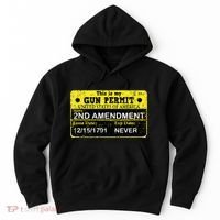 The 2a Is My Gun Permit Proud American Pro 2nd Amendment Hoodie thumb 0