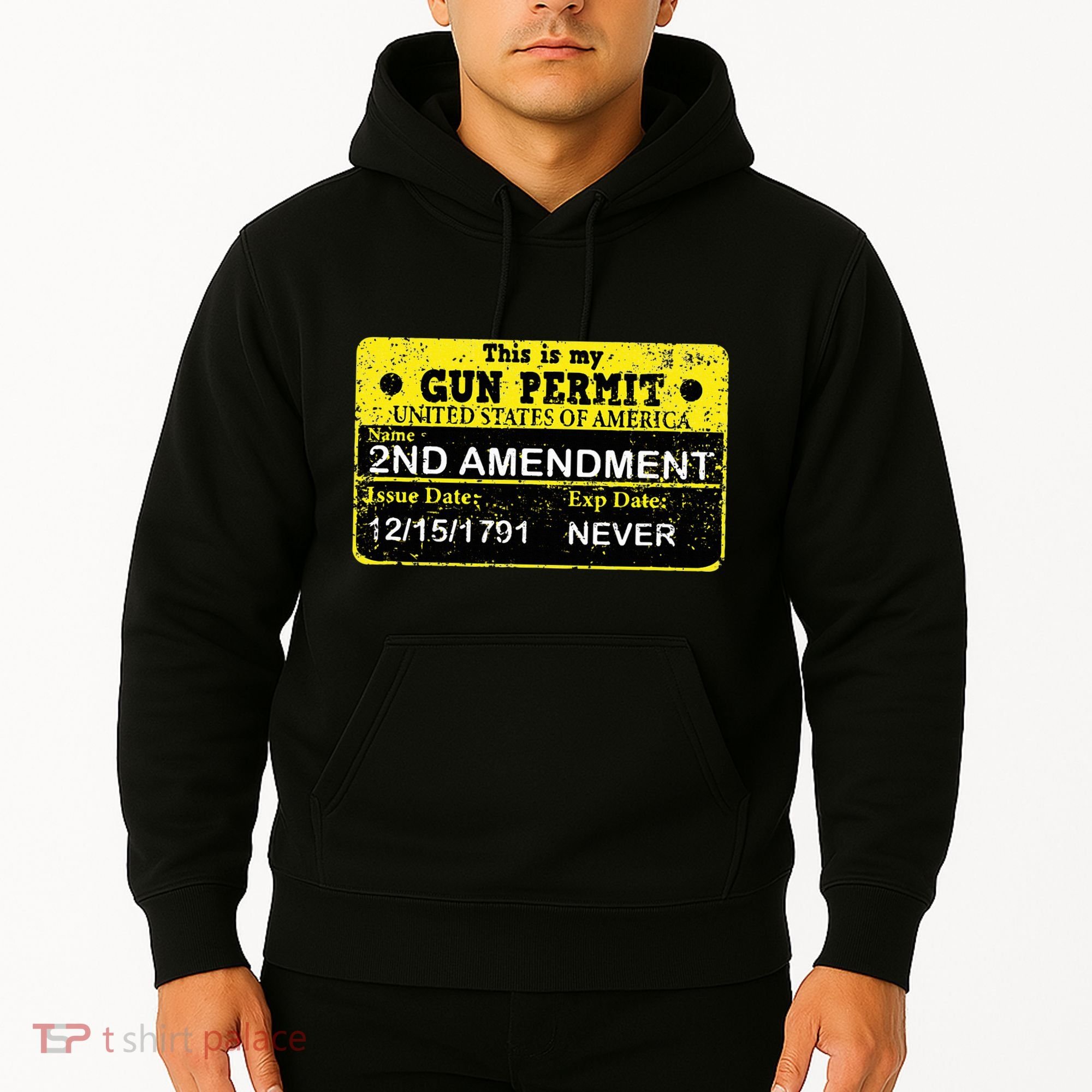 The 2a Is My Gun Permit Proud American Pro 2nd Amendment Hoodie