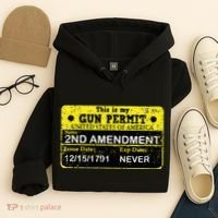 The 2a Is My Gun Permit Proud American Pro 2nd Amendment Hoodie thumb 4