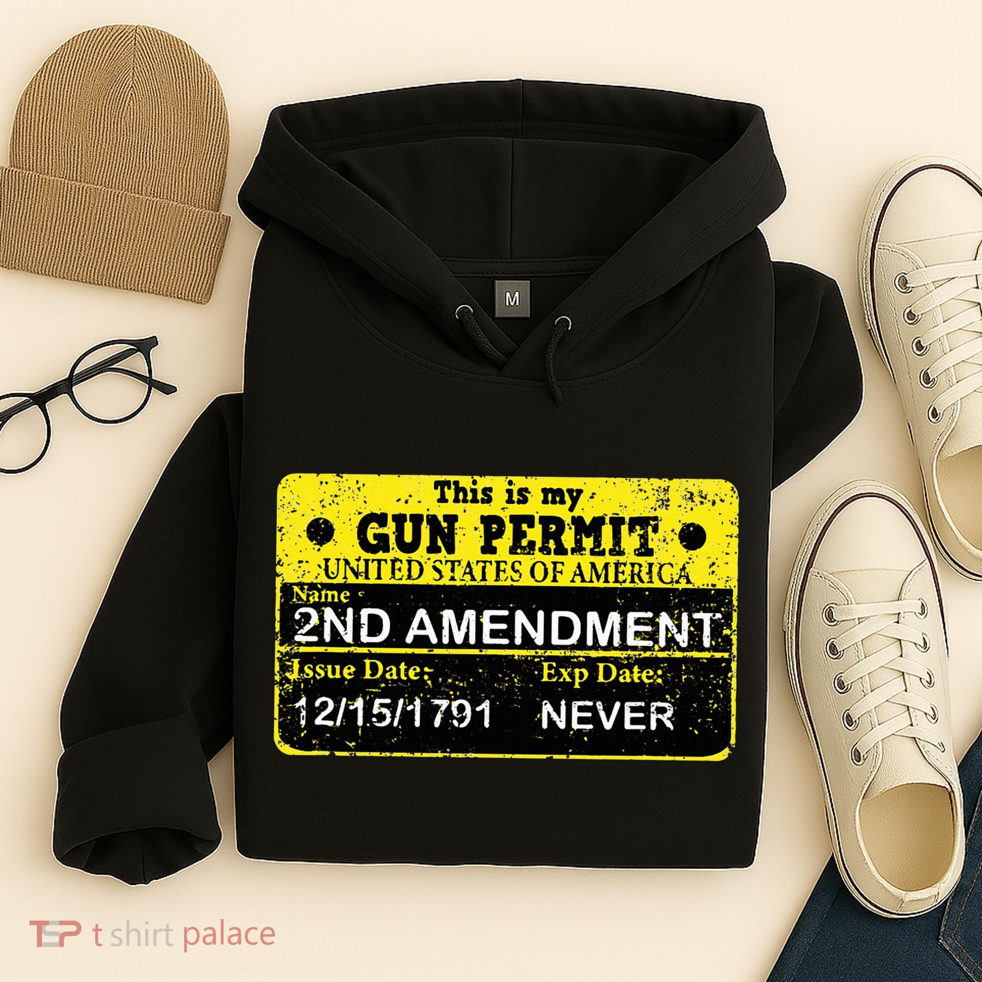 The 2a Is My Gun Permit Proud American Pro 2nd Amendment Hoodie