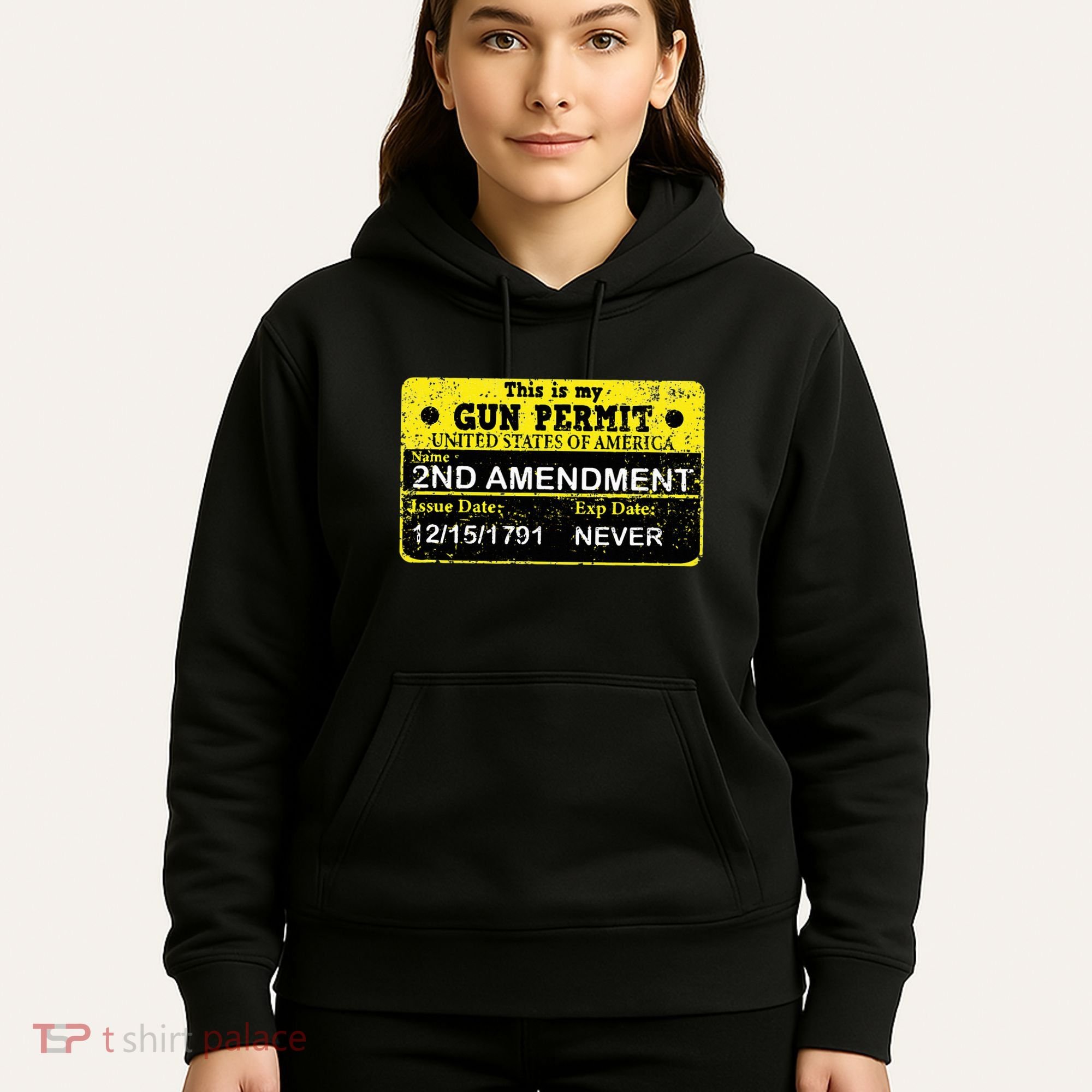 The 2a Is My Gun Permit Proud American Pro 2nd Amendment Hoodie