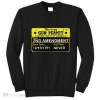 The 2a Is My Gun Permit Proud American Pro 2nd Amendment Sweatshirt thumb 0