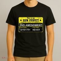 The 2a Is My Gun Permit Proud American Pro 2nd Amendment T-Shirt thumb 3
