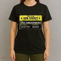 The 2a Is My Gun Permit Proud American Pro 2nd Amendment T-Shirt thumb 4