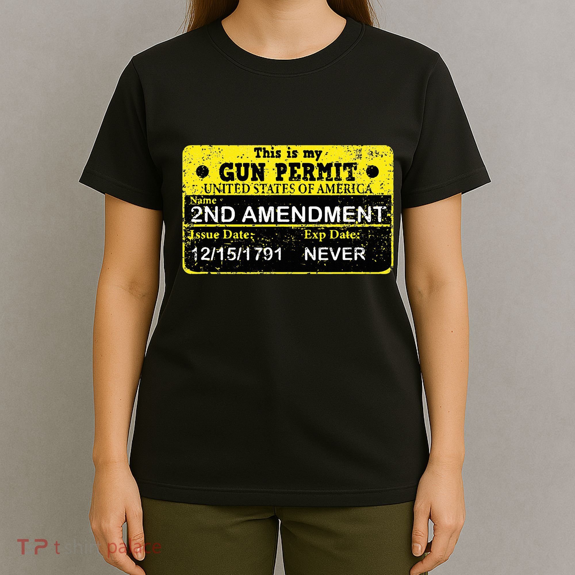 The 2a Is My Gun Permit Proud American Pro 2nd Amendment T-Shirt
