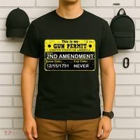 The 2a Is My Gun Permit Proud American Pro 2nd Amendment T-Shirt thumb 6