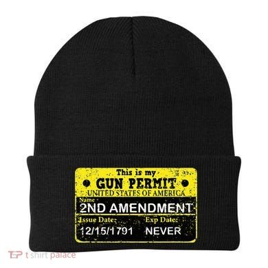The 2a Is My Gun Permit Proud American Pro 2nd Amendment Beanie