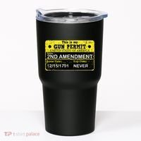 The 2a Is My Gun Permit Proud American Pro 2nd Amendment Tumbler thumb 0