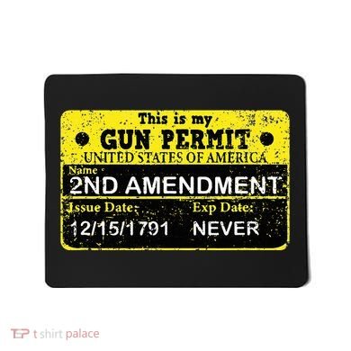 The 2a Is My Gun Permit Proud American Pro 2nd Amendment Mousepad