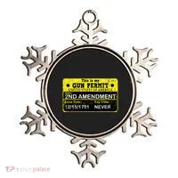 The 2a Is My Gun Permit Proud American Pro 2nd Amendment Ornament thumb 0
