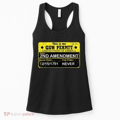 The 2a Is My Gun Permit Proud American Pro 2nd Amendment Women's Tank Top
