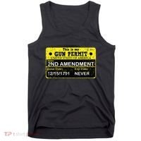 The 2a Is My Gun Permit Proud American Pro 2nd Amendment Tank Top thumb 0