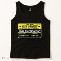 The 2a Is My Gun Permit Proud American Pro 2nd Amendment Tank Top thumb 2