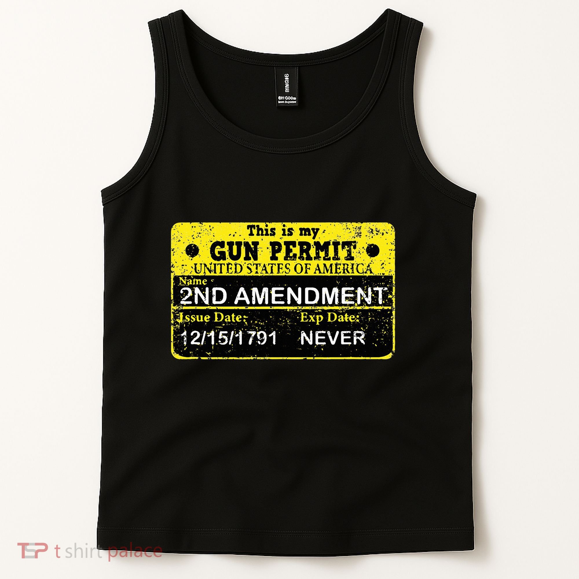 The 2a Is My Gun Permit Proud American Pro 2nd Amendment Tank Top