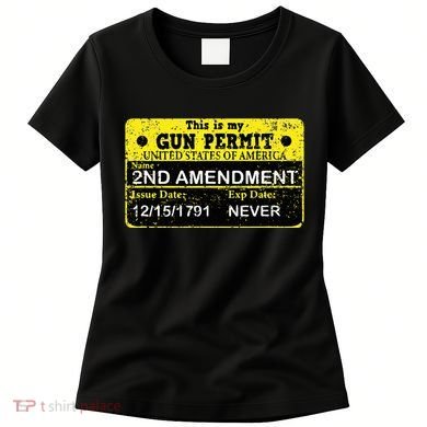 The 2a Is My Gun Permit Proud American Pro 2nd Amendment Women's T-Shirt