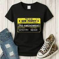The 2a Is My Gun Permit Proud American Pro 2nd Amendment Women's T-Shirt thumb 3
