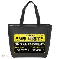 The 2a Is My Gun Permit Proud American Pro 2nd Amendment Tote Bag thumb 0