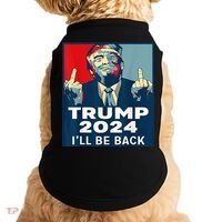 Trump 2024 I will be back Classic Doggie Tank thumb 0
