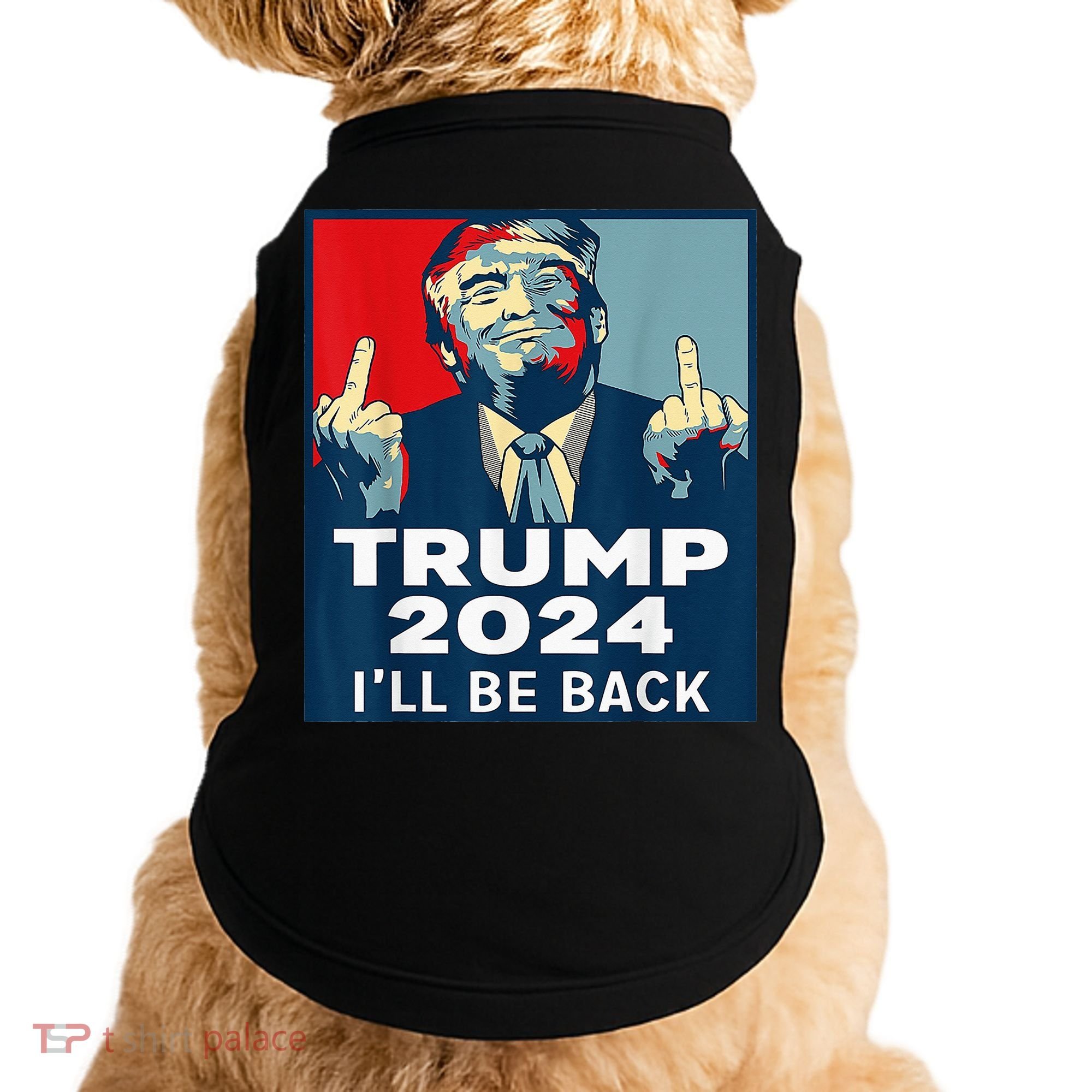 Trump 2024 I will be back Classic Doggie Tank