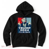 Trump 2024 I will be back Classic Hoodie thumb 0