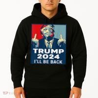 Trump 2024 I will be back Classic Hoodie thumb 2