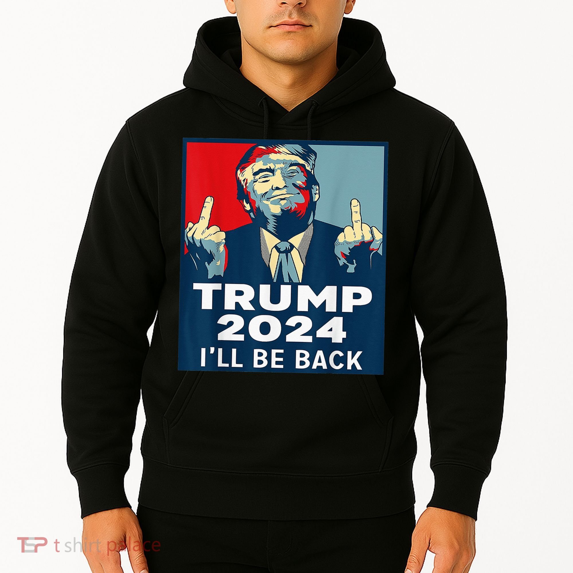 Trump 2024 I will be back Classic Hoodie